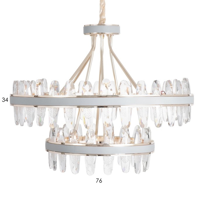 Люстра Люстра "Алиссия" LED 160Вт 3 режима золото 73,5х73,5х62 см BayerLux