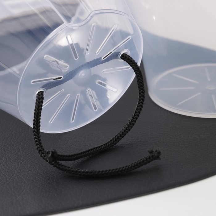 Кашпо для цветов со вставкой «Афина», 1 л, цвет прозрачный Кашпо для цветов со вставкой «Афина», 1 л, цвет прозрачный