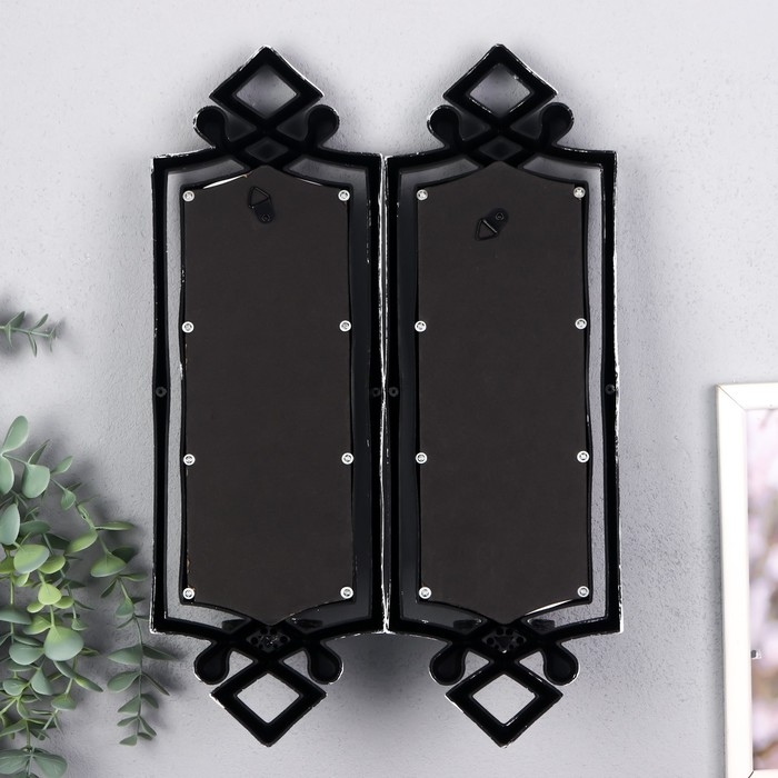 Подсвечник пластик, стекло на 1 свечу Подсвечник пластик, стекло на 1 свечу "Зеркальный свет" н-р 2 шт d-4 см серебро 8х11,5х37 см 90688