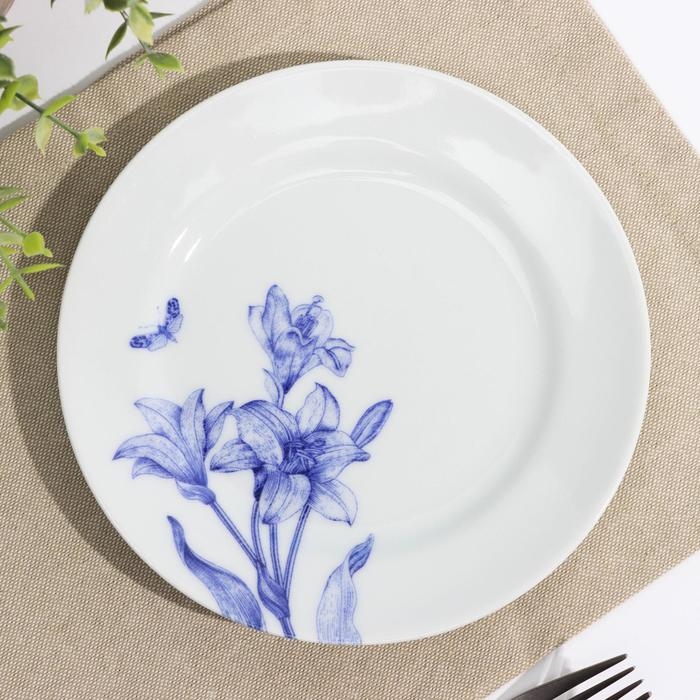 Тарелка фарфоровая «Беатриче», d=17,5 см, цвет белый Тарелка фарфоровая «Беатриче», d=17,5 см, цвет белый