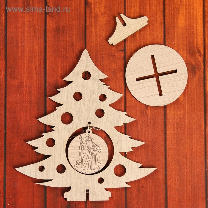 Сувенир «Елочка с дедом Морозом» на подставке Сувенир «Елочка с дедом Морозом» на подставке