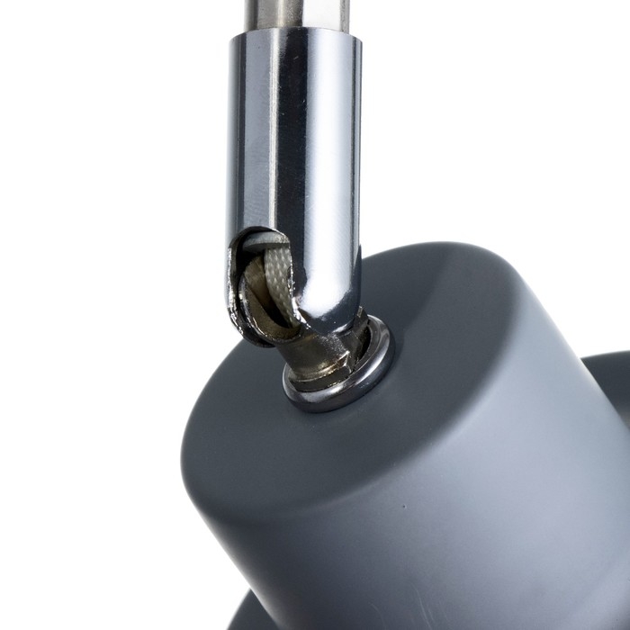 Светильник трековый Светильник трековый "Цилиндр" Е27 40Вт серый 17х12х18см