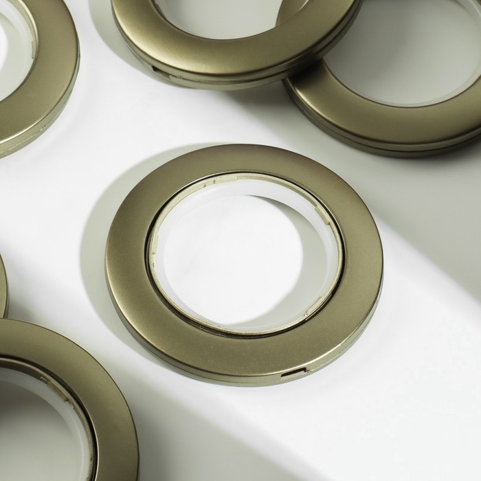 Люверсы для штор, d = 4,1/7,5 см, 10 шт, цвет бронзовый Люверсы для штор, d = 4,1/7,5 см, 10 шт, цвет бронзовый