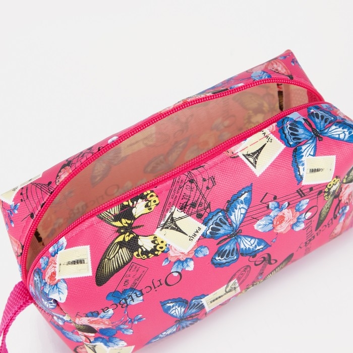Косметичка на молнии, цвет розовый Косметичка на молнии, цвет розовый