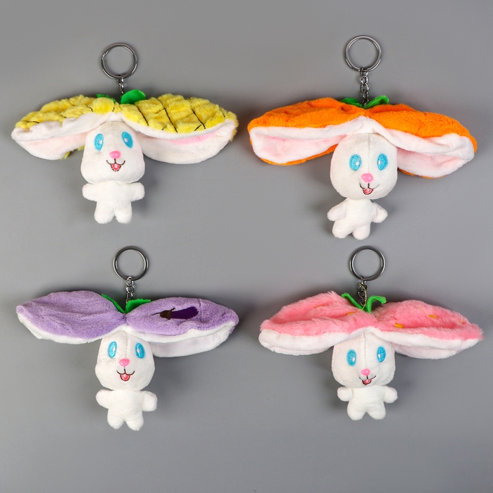 Мягкая игрушка «Зайка-фрукт», 10 см, цвет МИКС Мягкая игрушка «Зайка-фрукт», 10 см, цвет МИКС