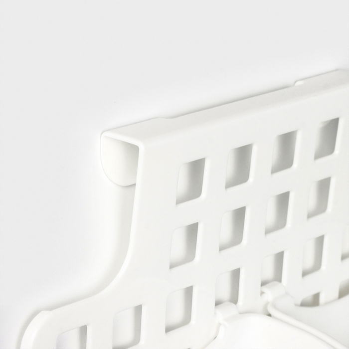 Корзина для хранения подвесная с контейнерами, 29×9,5×38 см, цвет белый