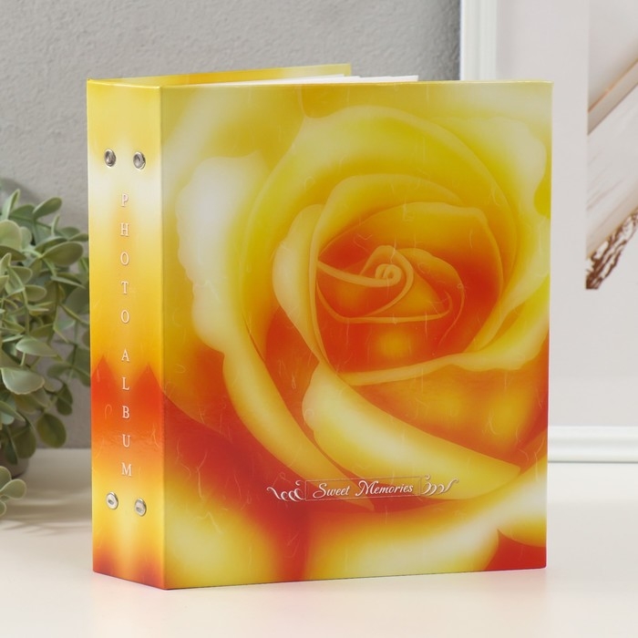Фотоальбом на 200 фото 10х15 см Фотоальбом на 200 фото 10х15 см "Розы Жёлтая"