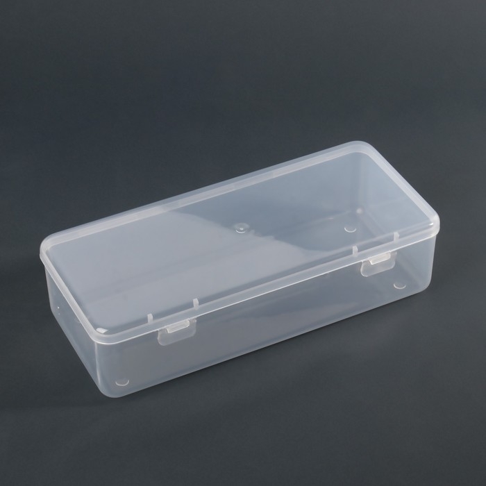 Органайзер для хранения, с крышкой, 24,5 × 11 см, цвет прозрачный