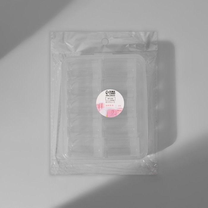 Набор баночек для хранения мелочей, d = 2,1 × 3,6 см, 10 шт, в контейнере, 11,5 × 9 × 2,7 см Набор баночек для хранения мелочей, d = 2,1 × 3,6 см, 10 шт, в контейнере, 11,5 × 9 × 2,7 см