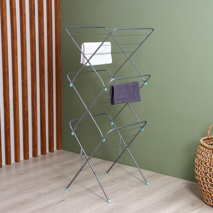 Сушилка напольная 15 м (СБВ2/С), цвет серебряный Сушилка напольная 15 м (СБВ2/С), цвет серебряный