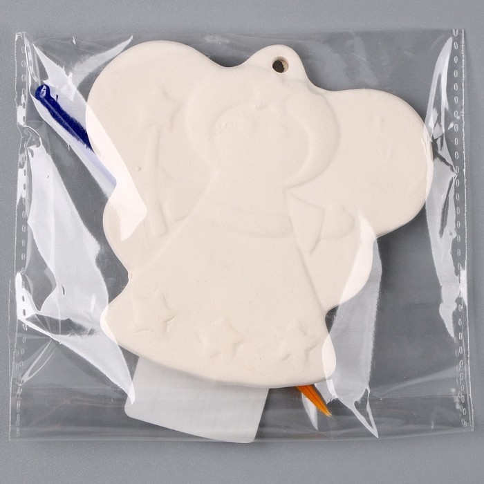 Новый год! Ёлочное украшение под раскраску «Ангелочек», с подвесом Новый год! Ёлочное украшение под раскраску «Ангелочек», с подвесом