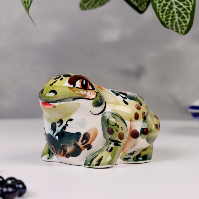 Сувенир Сувенир "Жаба Долли", гжель, цветная