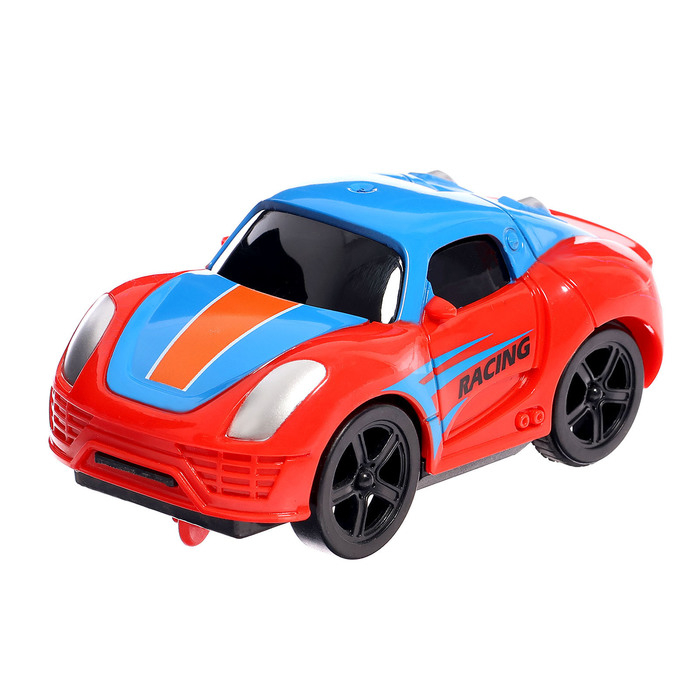 Автотрек железная дорога &laquo;Большое путешествие&raquo;, с машинкой и поездом, перекресток, светофор