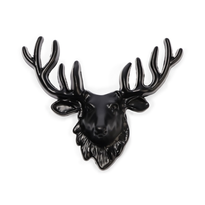 Ручка-кнопка CAPPIO PRO Ручка-кнопка CAPPIO PRO "Олень" 66 x 55 мм, цвет черный