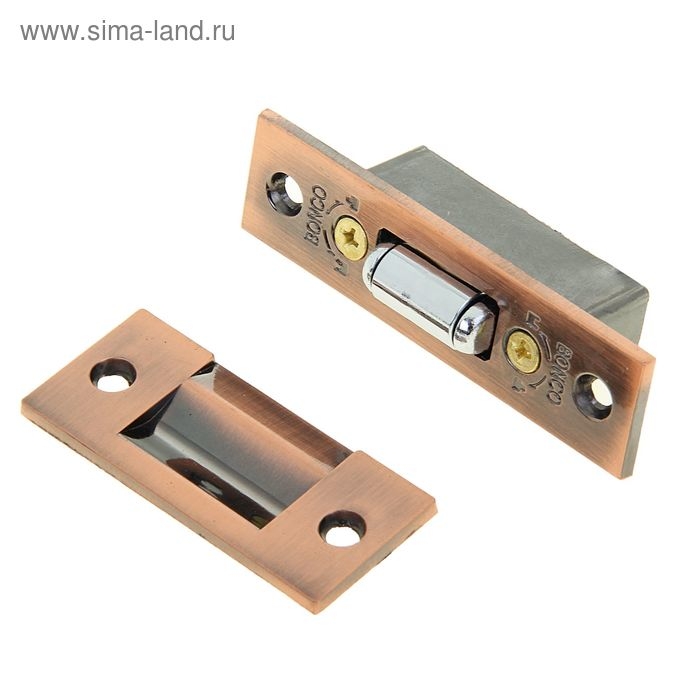 Фиксатор дверной, роликовый, цвет медь Фиксатор дверной, роликовый, цвет медь