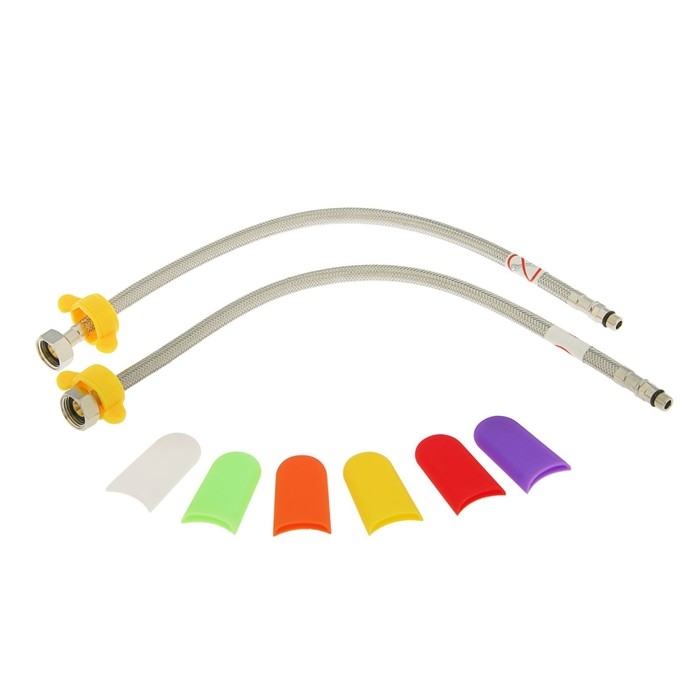 Смеситель для кухни Accoona A4119, с набором цветных накладок на ручку, латунь, хром Смеситель для кухни Accoona A4119, с набором цветных накладок на ручку, латунь, хром