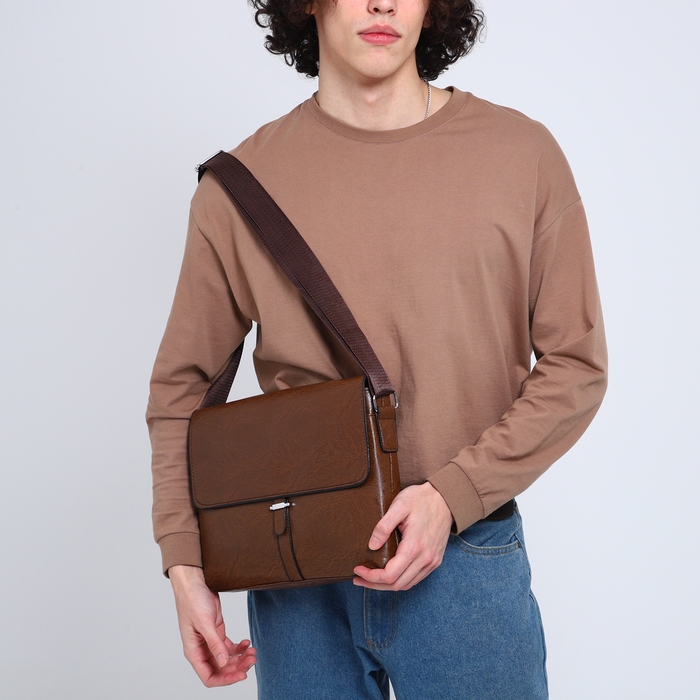 Сумка мужская, цвет коричневый Сумка мужская, цвет коричневый