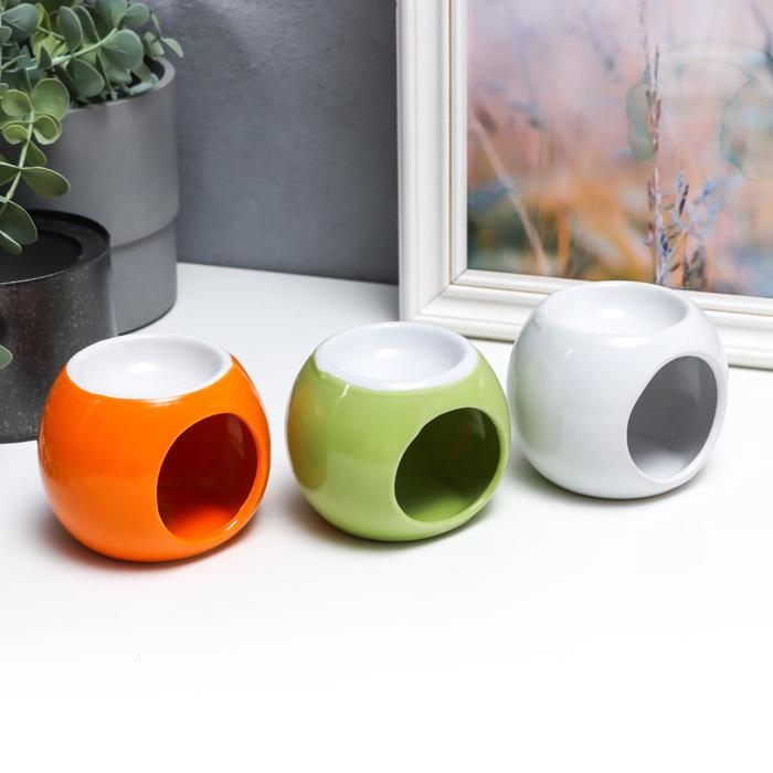 Аромалампа керамика Аромалампа керамика "Яркий шар" МИКС 7,5х9х8 см