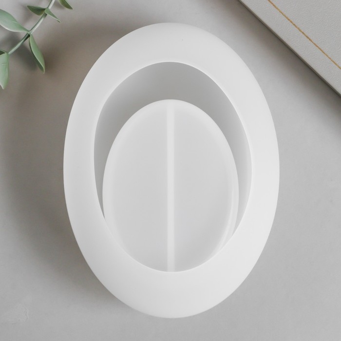 Молд силикон Молд силикон "Подсвечник овал" 14,5х6,9 см