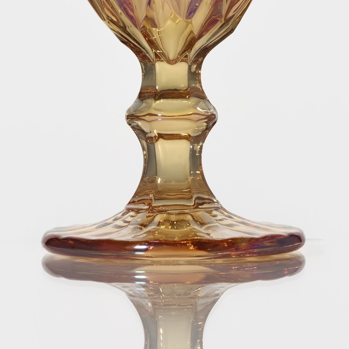 Бокал для вина стеклянный Magistro «Круиз», 250 мл, 8×15,3 см, цвет оранжевый Бокал для вина стеклянный Magistro «Круиз», 250 мл, 8×15,3 см, цвет оранжевый