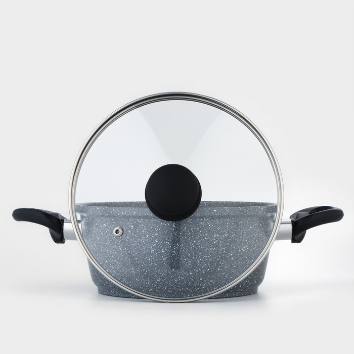 Кастрюля Доляна «Марбл», 2 л, d=20 см, h=9 см, антипригарное покрытие Кастрюля Доляна «Марбл», 2 л, d=20 см, h=9 см, антипригарное покрытие