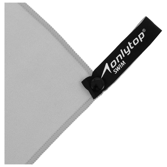 Полотенце из микрофибры ONLYTOP, 40х80 см, цвет серый Полотенце из микрофибры ONLYTOP, 40х80 см, цвет серый