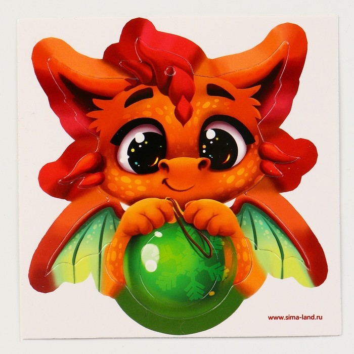 Пушистая игрушка своими руками на новый год «Дракон с шариком», новогодний набор для творчества Пушистая игрушка своими руками на новый год «Дракон с шариком», новогодний набор для творчества