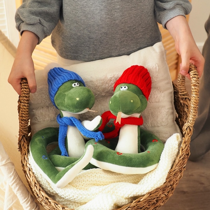 Новый год! Мягкая игрушка «Змей Сёма», в синей шапке, 20 см Новый год! Мягкая игрушка «Змей Сёма», в синей шапке, 20 см