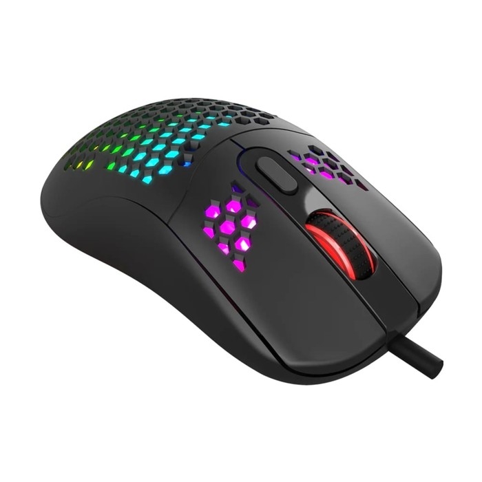 Мышь Marvo G925, игровая, проводная, оптическая, RGB, 12000 dpi, USB, 1.8 м, чёрная