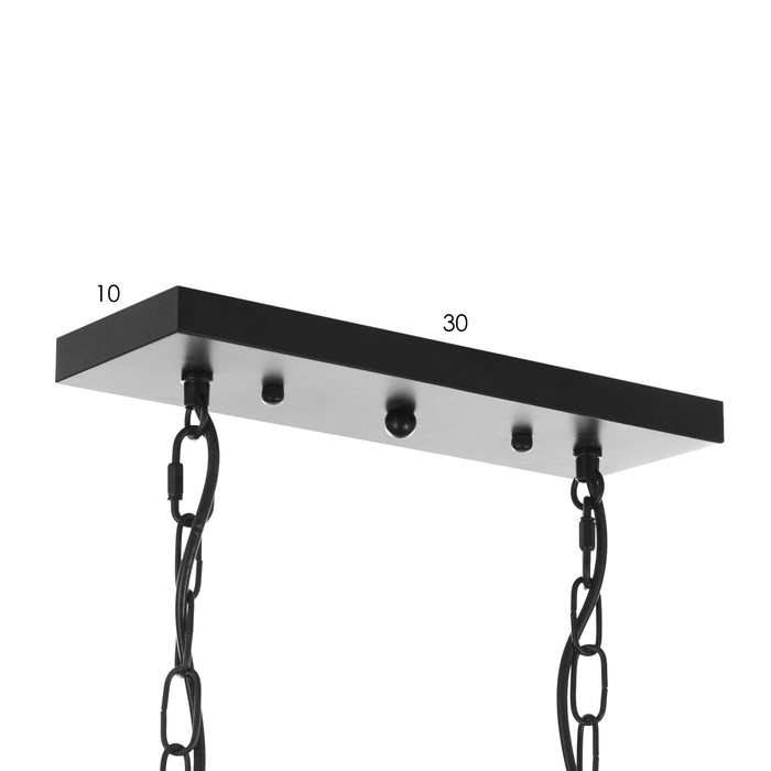 Люстра Люстра "Аксель" 8хЕ27 40Вт черный 100х100 см