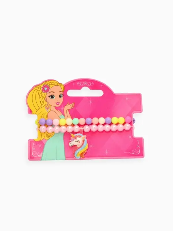 Набор детских браслетов &laquo;Выбражулька. Единорог&raquo;, 2 шт. d=5 см, разноцветные