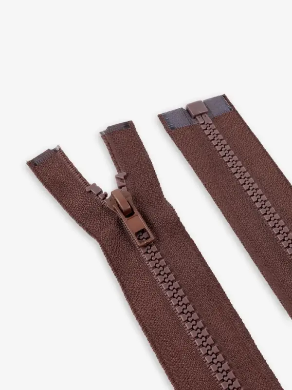 Молния &laquo;Трактор&raquo;, №5, разъёмная, замок автомат, 80 см, коричневая