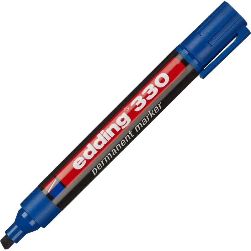 Маркер перманентный EDDING E-330/3 синий 1-5мм скошенный наконечник