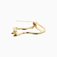 Брошь &laquo;Лиса&raquo;, сидящая, цвет золото