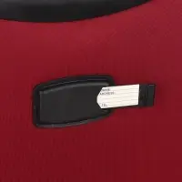 Чемодан на колёсах TEXTURA, текстильный, кодовый замок, с увеличением, 36&times;25&times;58 см, 20", красный