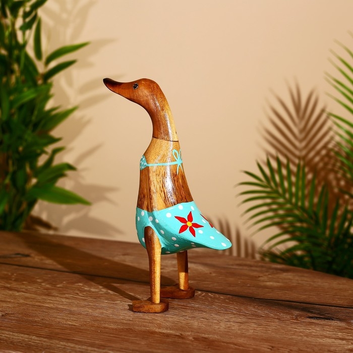 Сувенир Сувенир "Утка в купальнике" дерево 25 см
