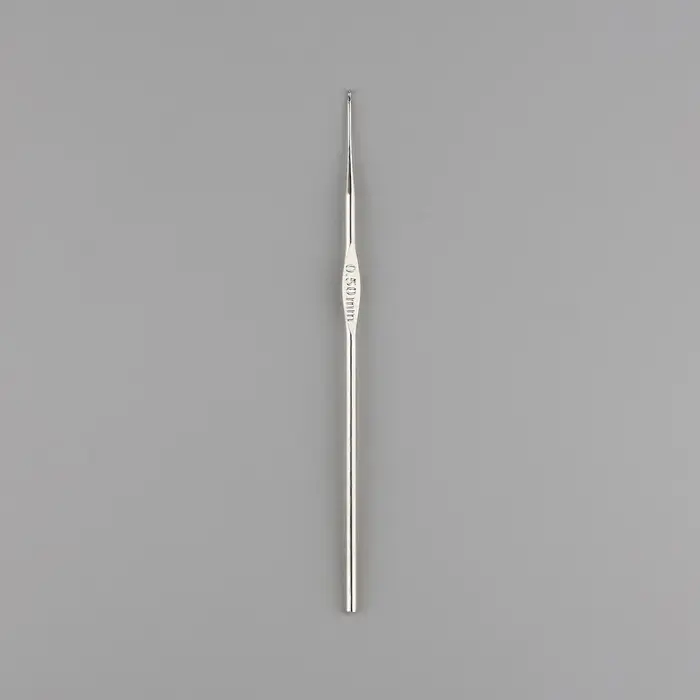 Крючок для вязания, железный, d=0.5 мм, 12.5 см Крючок для вязания, железный, d=0.5 мм, 12.5 см