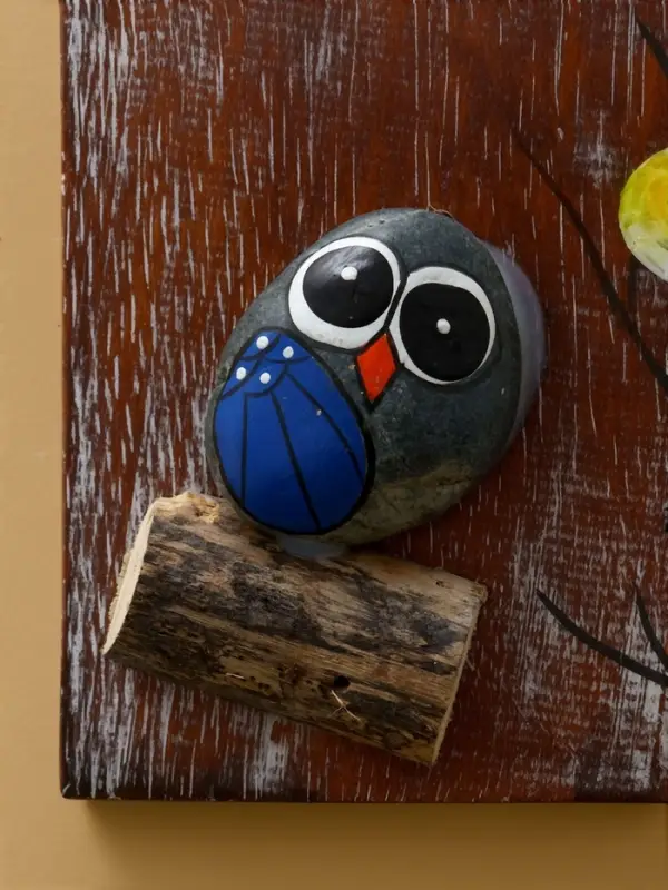 Панно "Воробушек" дерево 10х10х2,5 см