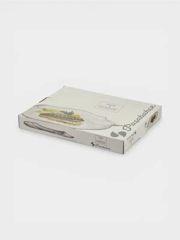 Блюдо сервировочное Paşabah&ccedil;e Marine, 35.5&times;25.4 см, стекло, прозрачное