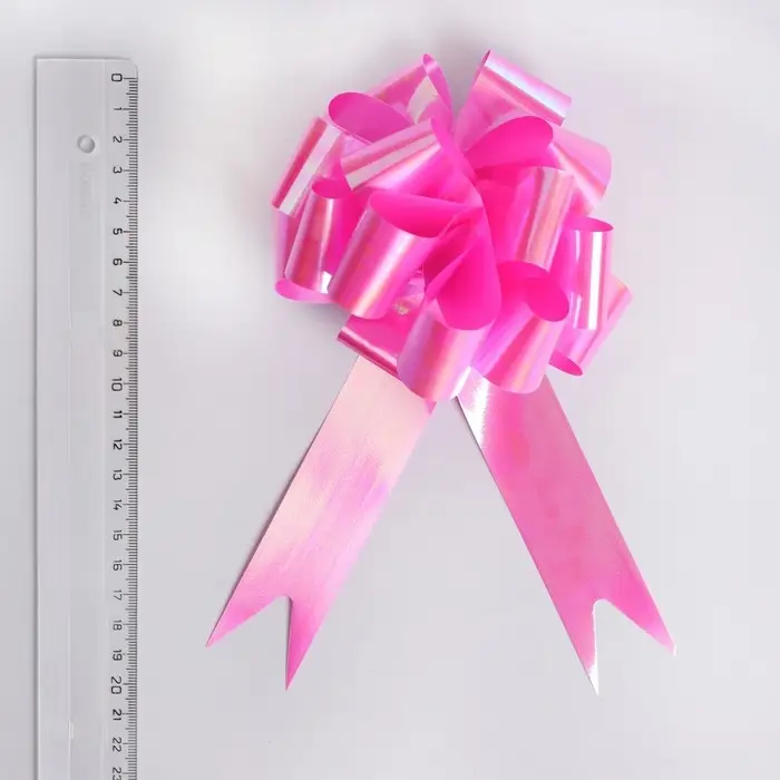 Бант - шар №3 перламутровый, розовый Бант - шар №3 перламутровый, розовый