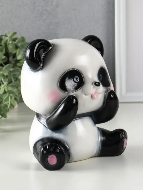 Копилка для денег «Панда», гипс, 19×16×15 см