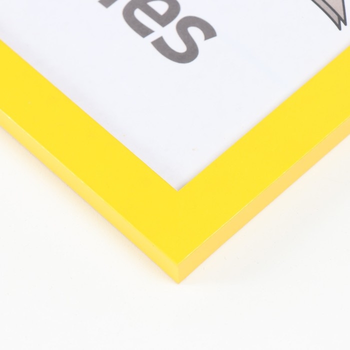 Фоторамка МДФ 30х40 см, №6, шир. 18 мм, толщ. 12 мм, желтый (пластиковый экран) Фоторамка МДФ 30х40 см, №6, шир. 18 мм, толщ. 12 мм, желтый (пластиковый экран)