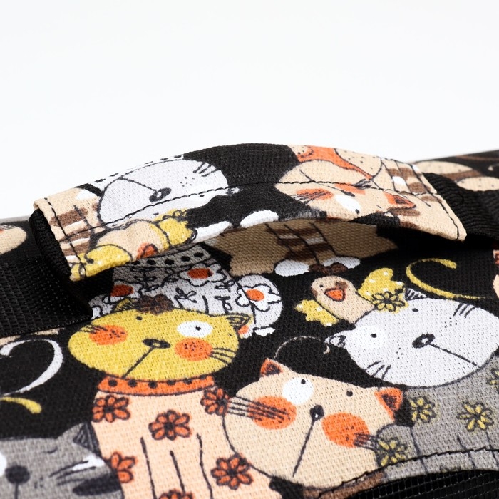 Сумка-переноска каркасная  Сумка-переноска каркасная "Кошки", размер M, 40 х 21 х 27 см