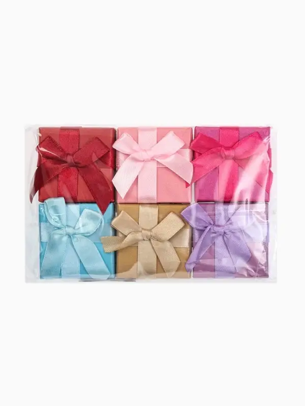 Набор коробочек подарочных 6 шт. под кольцо &laquo;Палетка&raquo;,5&times;5, цвет МИКС (4573908)