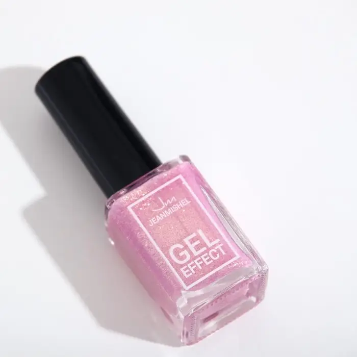 Лак с эффектом геля Лак с эффектом геля "Формула", тон 136, цвет розово-золотистый искрящийся, 12 мл