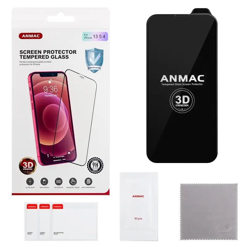 Защитное стекло iPh 13 Mini (5.4) 3D ANMAC усиленное Арт. 1137225 Защитное стекло iPh 13 Mini (5.4) 3D ANMAC усиленное Арт. 1137225