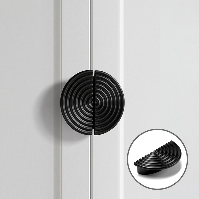 Ручка мебельная CAPPIO м/о=64, цвет черный Ручка мебельная CAPPIO м/о=64, цвет черный