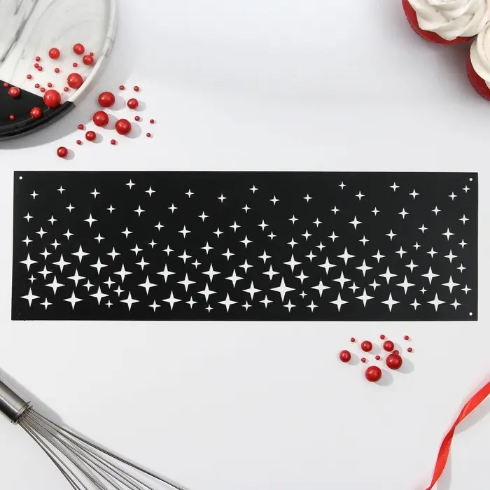 Трафарет для торта «Звезды», 32×10 см