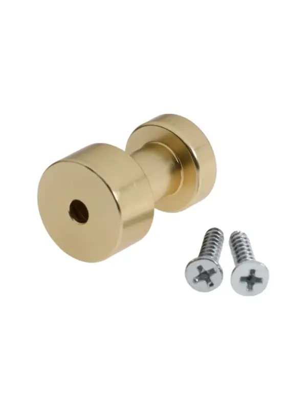 Крючки мебельные CAPPIO TKD033, однорожковый, цвет матовое золото, набор 2 шт