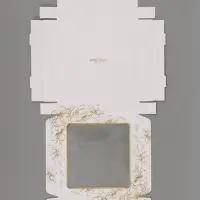 Коробка подарочная самосборная с окном &laquo;Цветы&raquo;, 19&times;19&times;3 см